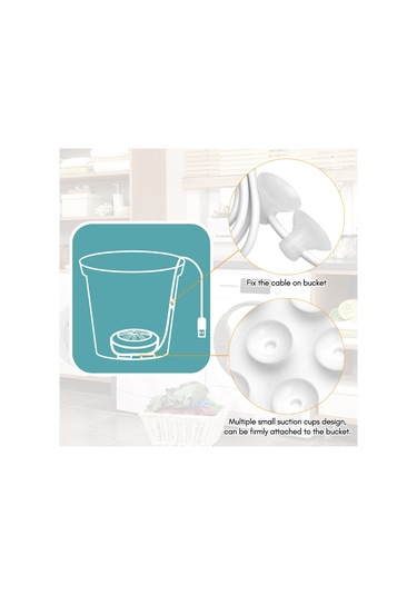 Lemestar Usb Beslemeli Minik Ultrasonik Çamaşır Makinesi, Süspansiyonlı, Giyim/çorap/bebek Giysisi Yıkaması İçin Uygun Beyaz