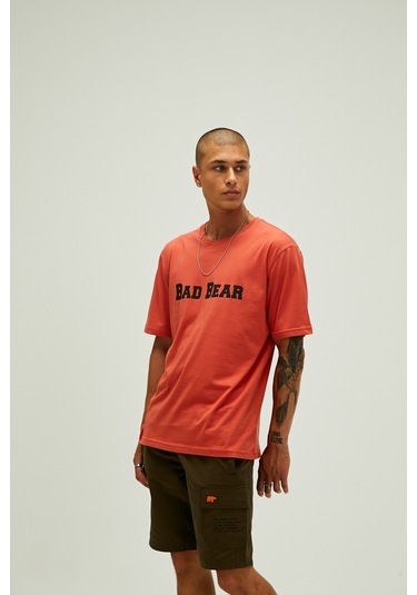 Bad Bear Title Oversize T-shirt Ginger Tarçın Baskılı Erkek Tişört-tarçın Tarçın
