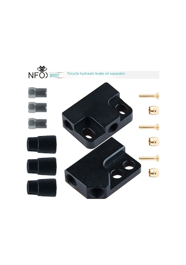 Aksesuarlar Dahil Üç Tekerlekli Bisiklet Hidrolik Fren Yağı Fren Üç Yollu, Alüminyum Alaşımlı Bir İla İki