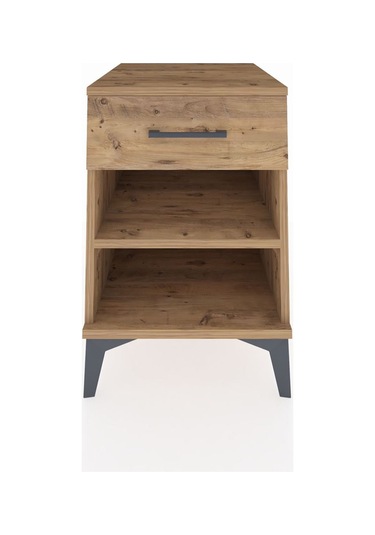 Kronos Komodin Tek Raflı Tek Çekmeceli 44x59x64 Çam-çam Çam