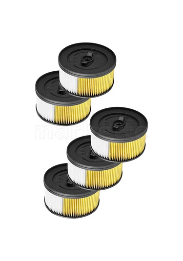 5 Adet Karcher Uyumlu Wd 4200 Nano Silindir Filtresi