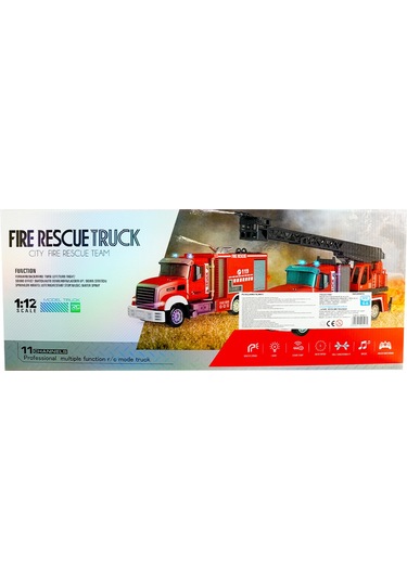 1:12 Uzaktan Kumandalı İtfaiye Kamyonu Çok Renkli