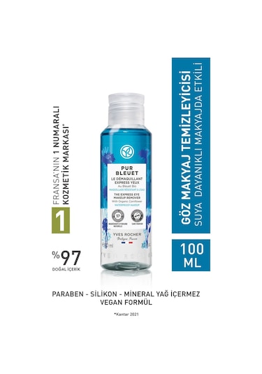 Yves Rocher Pur Bleuet Ekspres Göz Makyaj Temizleyici 100 ML