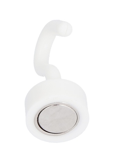 Yifomall Beyaz Abs Manyetik Kanca Seti - Buzdolabı Ve Mikrodalga İçin 11 Lb Taşıma Kapasiteli, 10'lu Paket Diğer