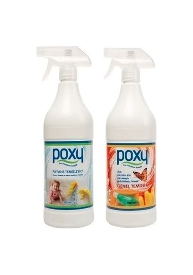 Poxy Fayans Temizleyici 1 L + Genel Temizlik 1 L