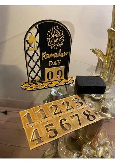 Owl Global Ramazan Takvimi,gün Sayacı, Dekoratif Masaüstü Organiz