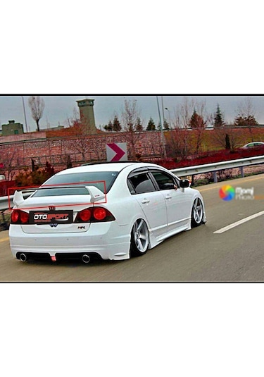 Honda Civic Fd6 Yüksek Spoyler Fiberglass Boyasız