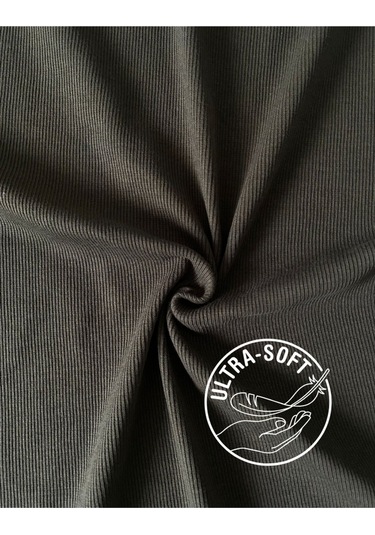 Kaşkorse Kalın Askılı Body Atlet, Fitilli Kumaş, Likralı, Basic Siyah Atlet SIYAH