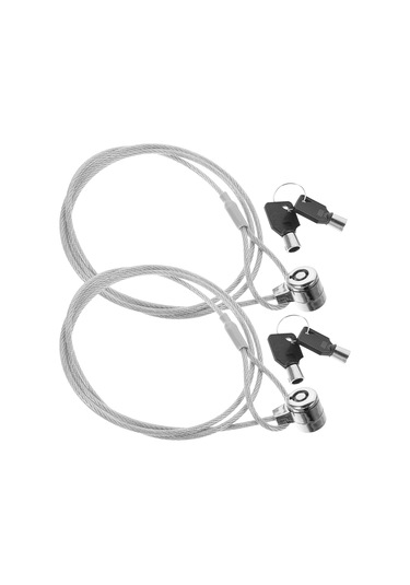 2 Takım Dizüstü Bilgisayar Kilidi Güvenlik Kablosu 1.2 M Dizüstü Bilgisayar