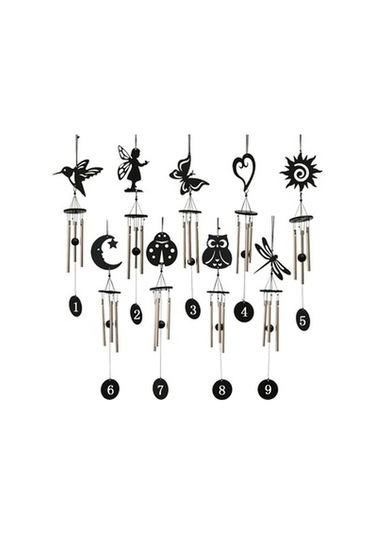 Lijinxu Magideal Kilise 3 Tüp Çan Rüzgar Çanı Bahçe Yard Asılı Kuş