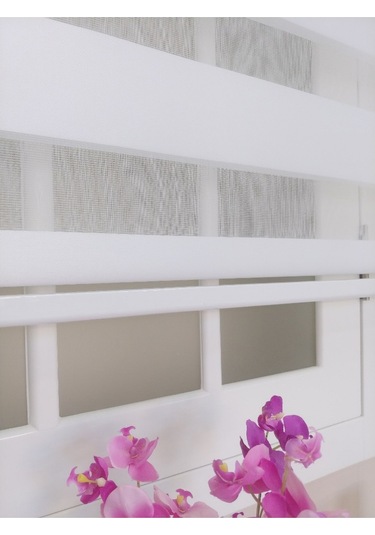 Venassa Beyaz Bambu Zebra Stor Güneşlik Perde