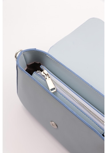 Dgn 3009-2168 Kadin Zincirli Omuz Askili Çanta 3009-2168-R0151 Bebe Mavi