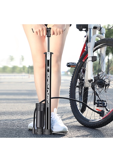 Yaozixa Alüminyum Alloy Ev Ve Dışarı Kullanımı İçin Bisiklet, Araba, Motosiklet, Basketbol Topu Pompa - P32bc-03 Basınç Göstergeli 150psı Maksimum