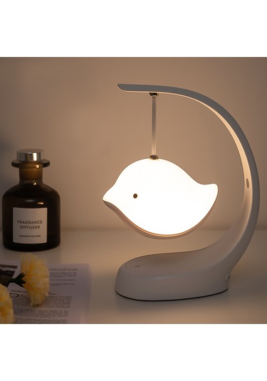 Reedark Bebek Odası İçin Müzikli Kuş Şeklinde Gece Lambası, 1w, Şarj Edilebilir Çok Renkli