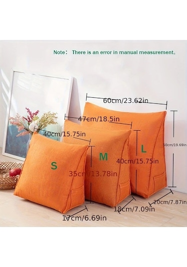 Trendooze Sunshine022 1 Adet Sky Blue S Boyut Ergonomik Kama Yastık Okuma Cep Dekor Bulut Mavisi Gök Mavisi