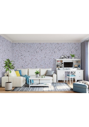 Vakar Premium Canli Siva Moonlight 02 2kg Paket BEYAZ ZEMiN KAHVERENGi TURUNCU DESEN