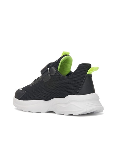 Günlük Unisex Çocuk Sneaker Lastik Bağcıklı Cırtlı Hafif Nefes Alabilen Spor Ayakkabı 080 Siyah- Beyaz - Su Yeşili-9