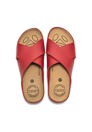 Twigy Duygu Kadın Terlik Kırmızı 36 - 40  BB0333 Kırmızı