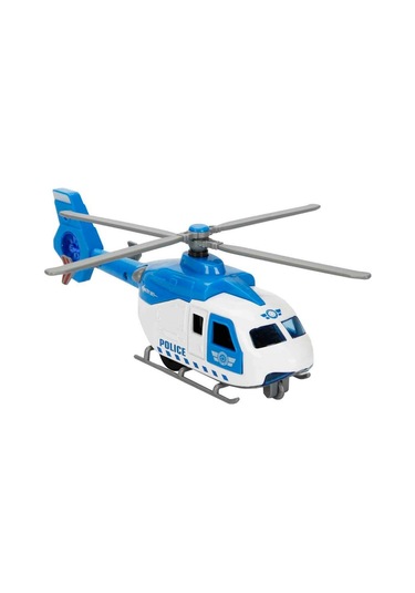 Sesli Ve Işıklı Çek Bırak Die Cast Helikopter - 20 Cm