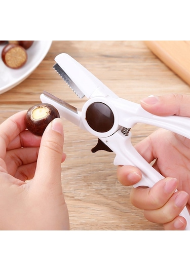 Kestane Soyucu Kestane Sheller Yaratıcı Kestane Açıcı Soyma Makinesi - Beyaz Çok Renkli