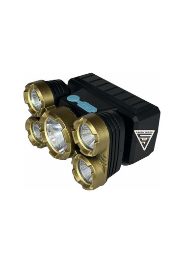 Şarj Edilebilir 5'li Kafa Feneri Siyah