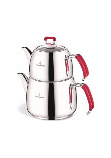 Mars 150 Küçük Boy Çaydanlık - Kırmızı