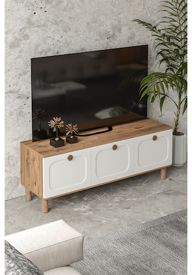 Bohem 135 Cm Tv Ünitesi Mdf Kapak Beyaz