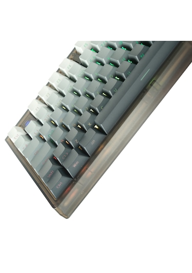 Gameraider Force87 Black Gray Gradient Jixian Red Switch Hotswap Rgb Kablosuz Türkçe Mekanik Gaming Klavye