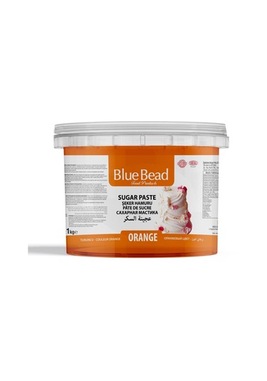 Blue Bead Şeker Hamuru 1kg Turuncu Diğer