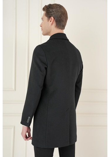 Plt 084 Siyah Klasik Palto Siyah