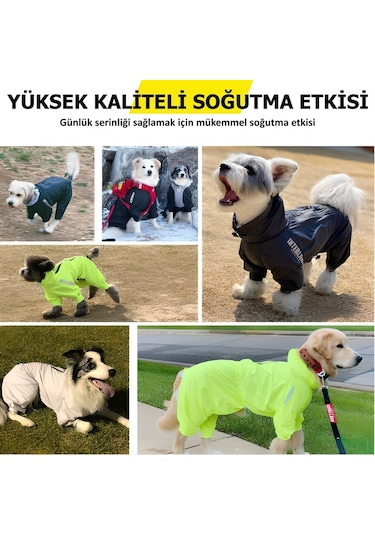 Fonksiyonel Fermuarlı Tulum Rüzgarlık Yağmurluk Köpek Kıyafeti