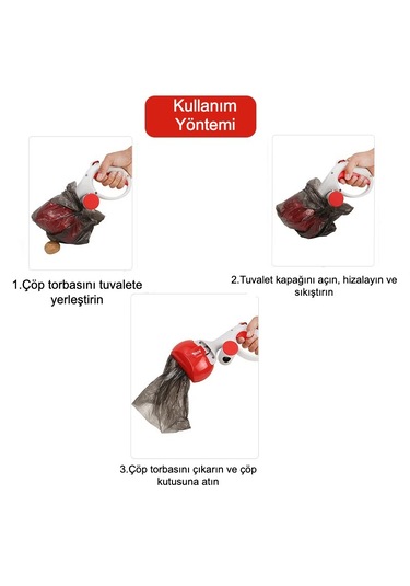 Köpek Dışkı Toplama Aparatı Hijyenik Taşınabilir Kaka için Pratik Kolay Temizlik