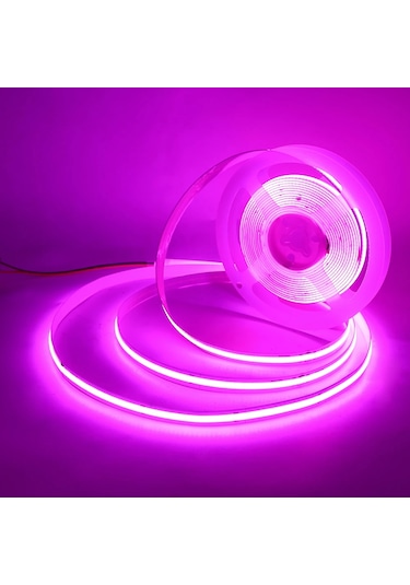 Epistar Dc 12v 24v Cob Led Şerit 320leds/m Yüksek Yoğunluklu Ra90 Çok Renkli Esnek Işık Şeridi Whıte 3mpembe Pembe