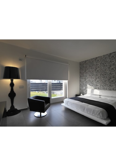 Asyhome Blackout Beyaz-Ekru-Krem Karartma Stor Prede