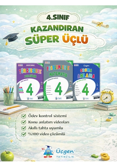 4. Sınıf Süper Üçlü - Kazandıran Kitaplar