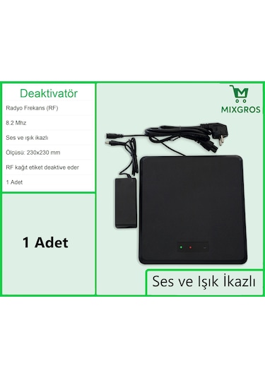 Kağıt Etiket Öldürücü Deaktivatör Rf Radyo Frekans Ses Ve Işık İkazlı