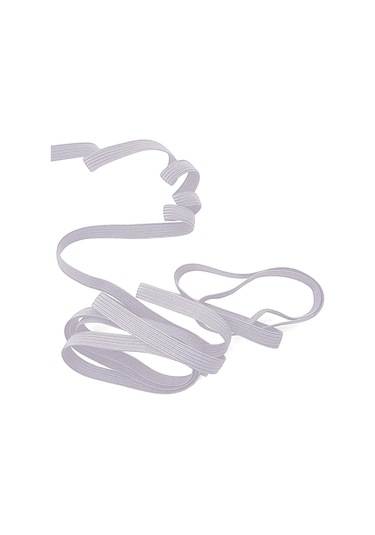 Gri 6 Mm 5 Mt Dayanıklı Sert Yassı Elastik Şerit Lastik