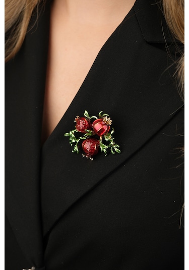 Çildan Womens Yılbaşı Koleksiyonu Bereket Narı Broş