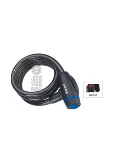 Zhongli Tonyon Ty-533 Anahtarlı Halat Kilit 12x1200 MM Siyah