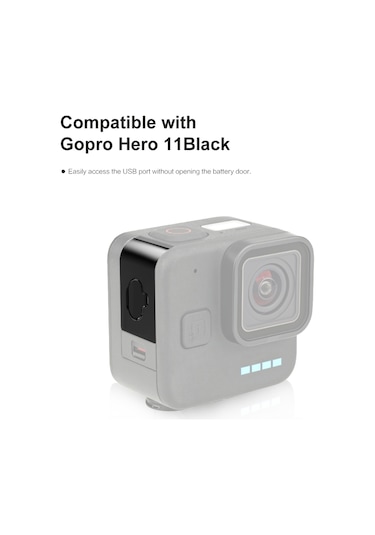 Ranyeek Gopro Hero 11 Black Mini Kamera İçin Metal Akü Kapak A Modeli Pu912b - Sadece Kapak Dahil