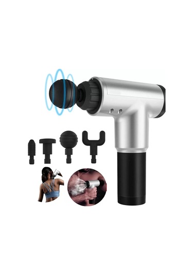 Kablosuz Adaptörlü Masaj Tabancası Şarjlı Masaj Tabancası Kh-320 Çok Renkli