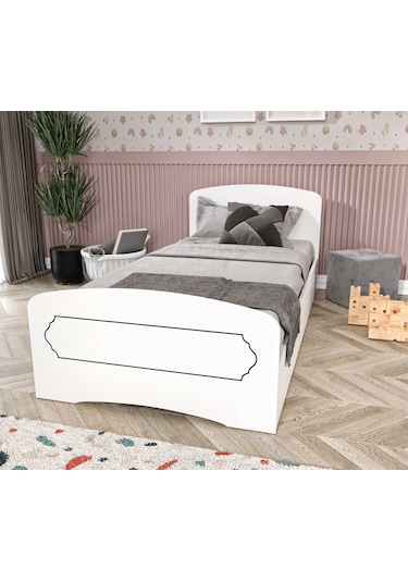 Hayal Tek Kişilik Mdf Karyola Beyaz