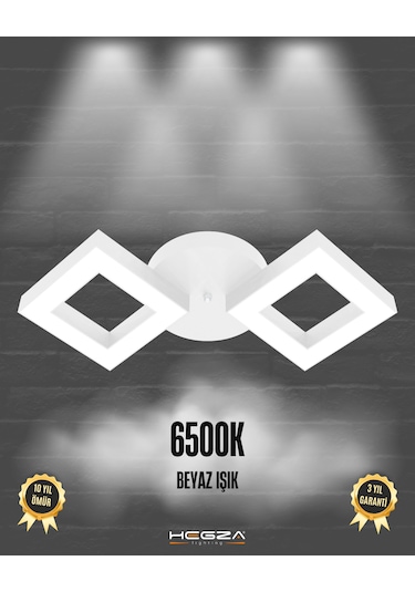 Alato Beyaz Kasa, Beyaz Işık Modern Plafonyer Led Avize Beyaz