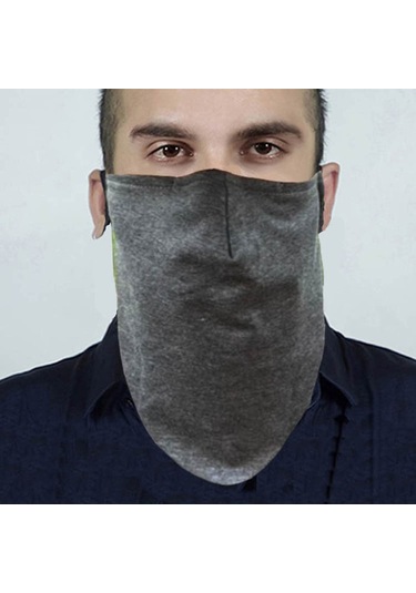 Yifomall Çift Katmanlı Sakal Koruyucu Maske, Ayarlanabilir Kulak Askılı, Burun Teli, Siyah Renk, Polyester Malzeme