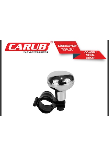 Carub Direksiyon Topuzu Dönerli Metal Lux Krom Krom