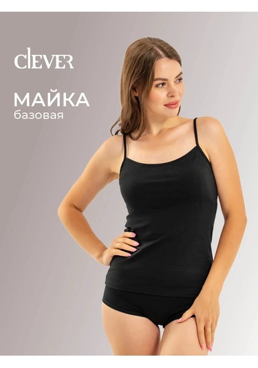Clever Wear Dar Askılı Pamuklu Atlet 158945919 Siyah