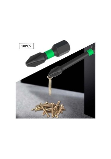 Lijinxu 10 Adet Manyetik Tornavida Bit Seti Elektrikçi Için 25mm