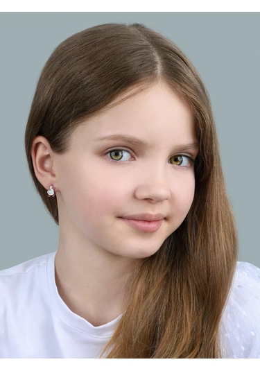 Veronika Çocuk Kûretim Numarası 925 Gümüş Küpeler. 149811532 Diğer