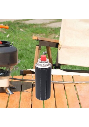 Pazly Gaz Tankı Kapağı - Kolay Kullanımlı Kamp Silindiri Siyah Siyah