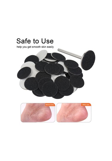 Suofeng 35mm Tırnak Cilalama Seti - 1 Mil + 50 Yedek Zımpara Kağıdı İle Ayak Bakımı